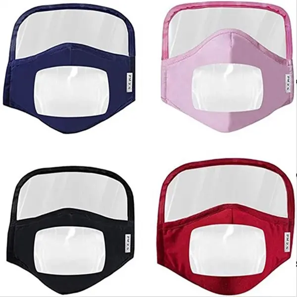Protective Face Mask Eye Shield Mouth Visible Window Cover
