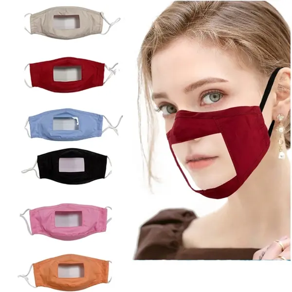 Reusable Visible Mouth Face Mask