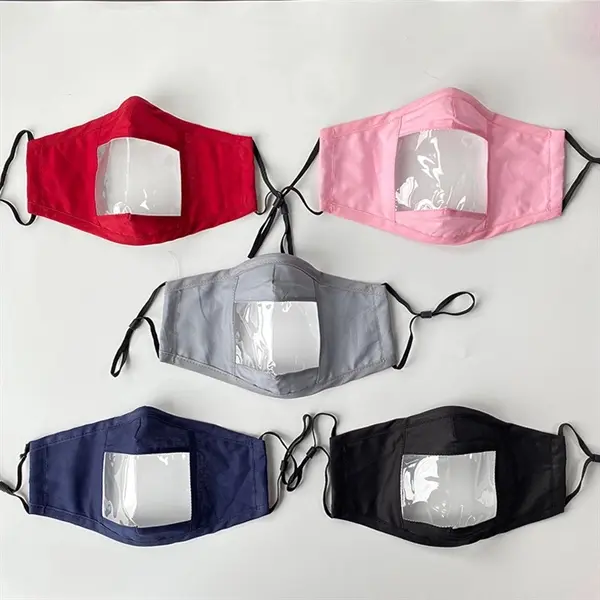 Reusable Visible Mouth Face Mask