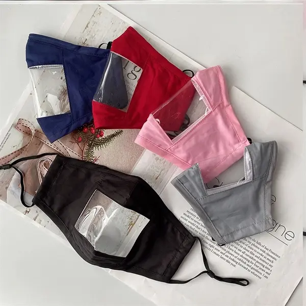 Reusable Visible Mouth Face Mask
