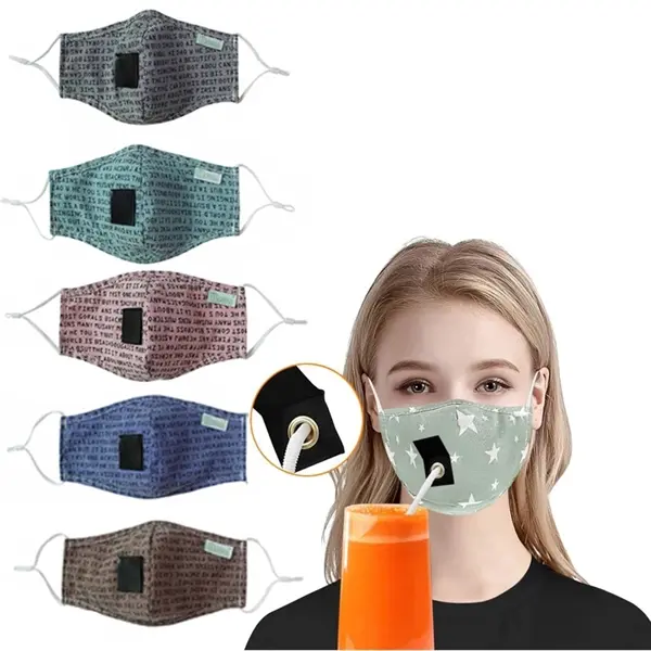 Creative Drinking Mask with Straw Hole