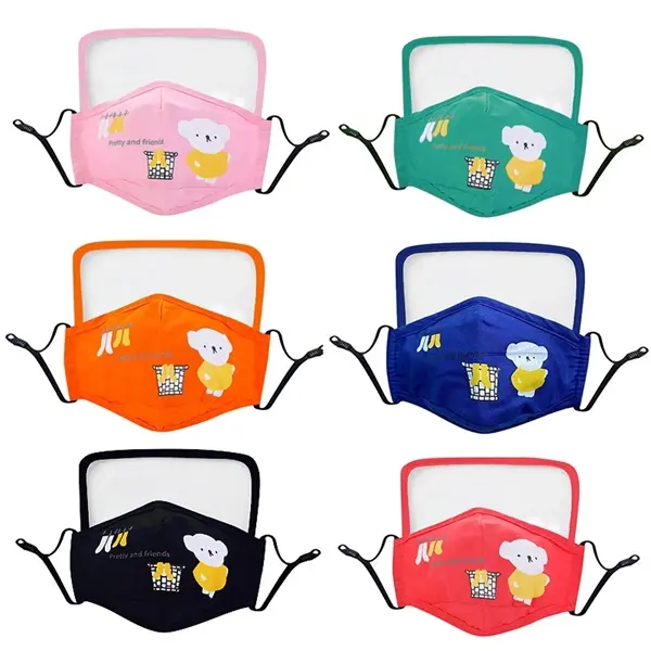 Reusable Children Cotton Face Mask Eye Shield Window