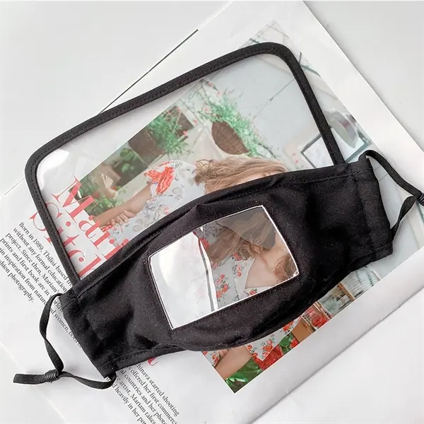 Kids Face Bandana Eye Shield Mask Mouth Visible Clear Window