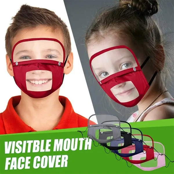 Child Visible Mouth Cosplay Cotton Mask Eye Mouth Shield