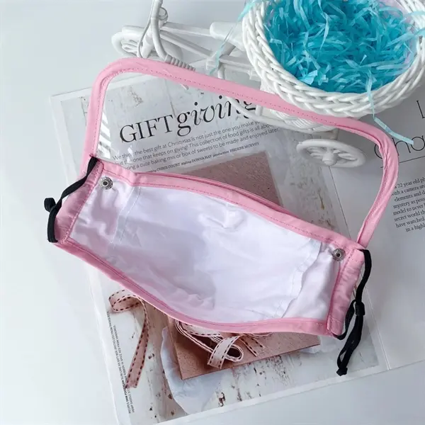 Detachable Kids Cotton Mask Face Shield Clear Window Visible