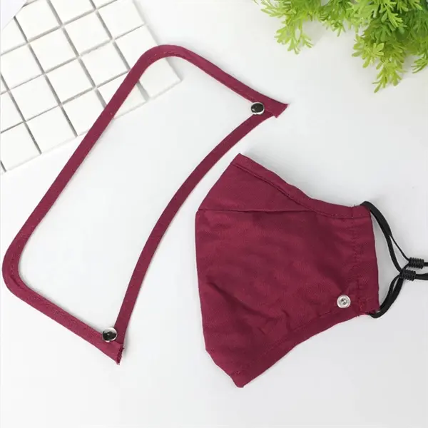 Detachable Kids Cotton Mask Face Shield Clear Window Visible