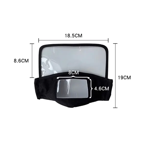 Face Bandanas With Clear Visible Lip Visual Facial
