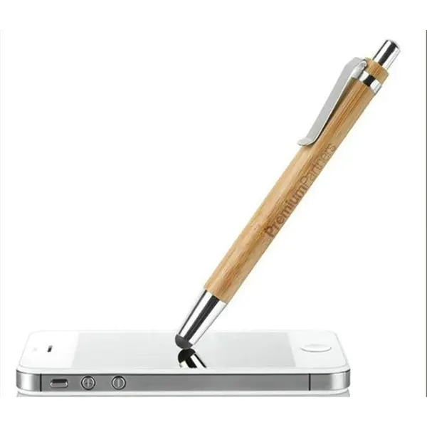 Wooden Ballpoint Touch Stylus Pen
