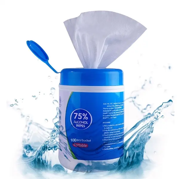 100pcs 75% Alcohol Wet Wipes