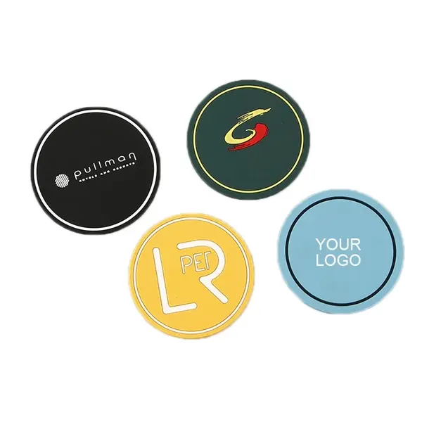PVC soft rubber coaster