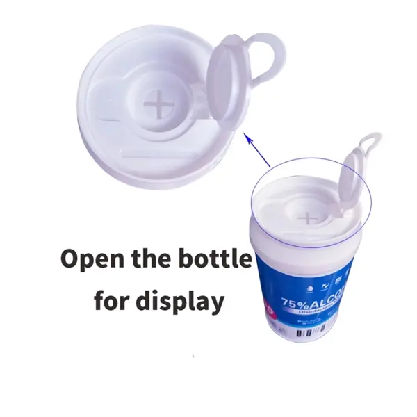 50 Pieces Barrel Vehicle Mini 75% Alcohol Wipes