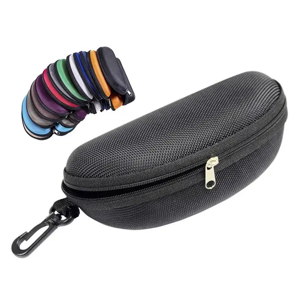 Portable Travel Zipper Eyeglasses Case With Hook