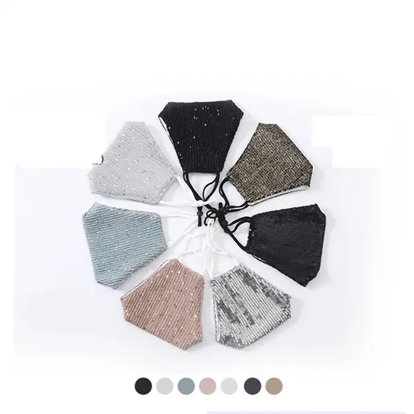 Filterable summer thin dust-proof breathable cotton glitter