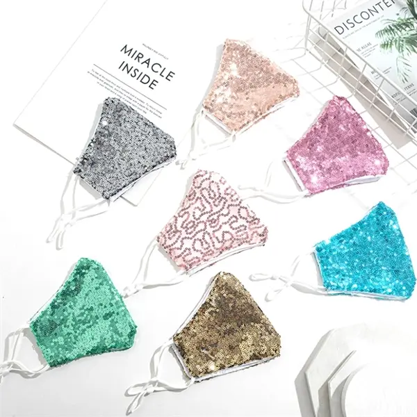 Filterable summer thin dust-proof breathable cotton glitter
