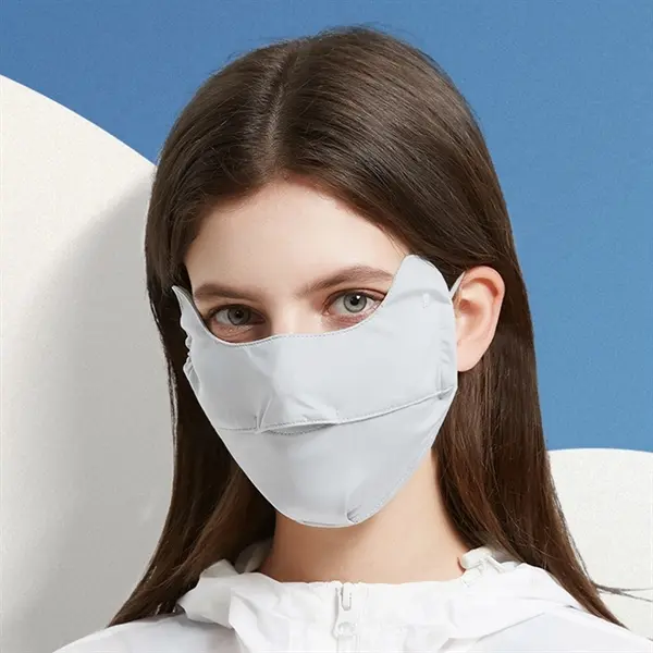 Ice cream sunscreen mask breathable and anti-UV hanging ear