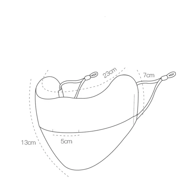 Ice cream sunscreen mask breathable and anti-UV hanging ear