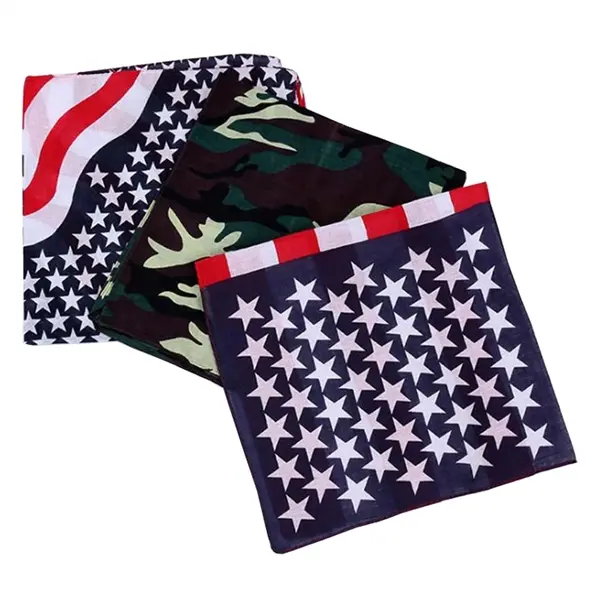 Multifunctional Americana Bandanas Print Head Wrap Scarf Wri