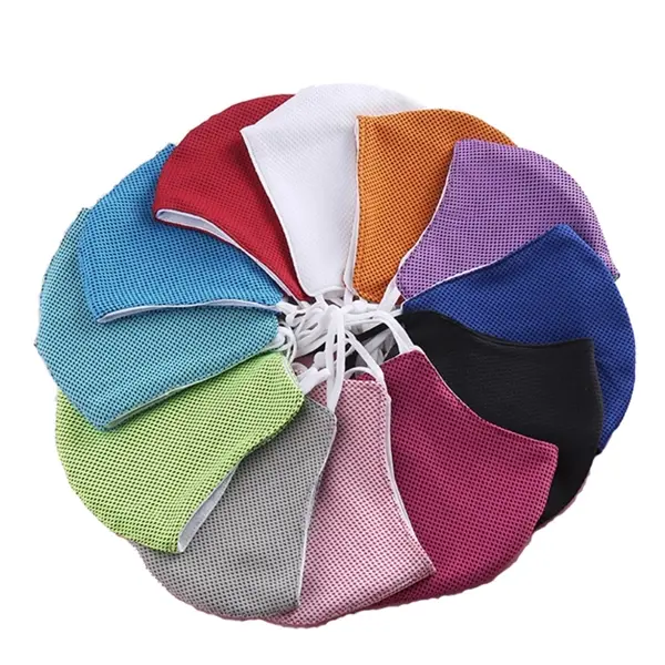 Outdoor cycling in summer, cold ice silk shading, light