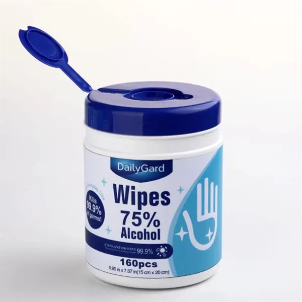 160pcs Barreled 75% Alcohol Wipes