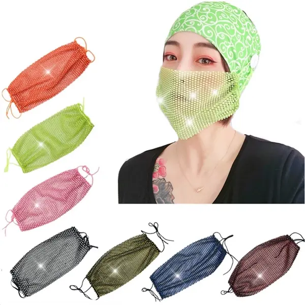Glitter Mesh Mask Party Face Cover