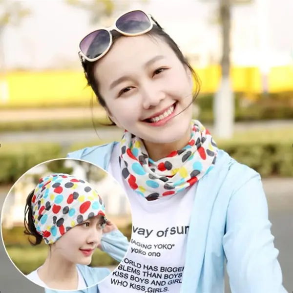 Multifunctional Printed Mask Tube Neck Gaiter