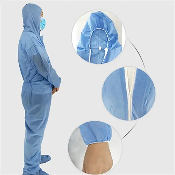Disposable Gown With Zipper & Hat