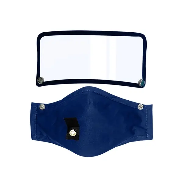 Detachable Mask Face Shield Clear Window With Straw Holes