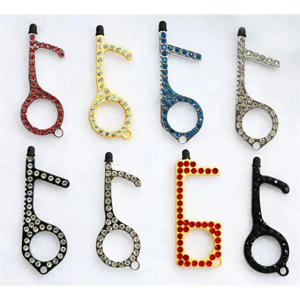 Diamond EDC Door Opener Non-Contact Key Chain Pendant