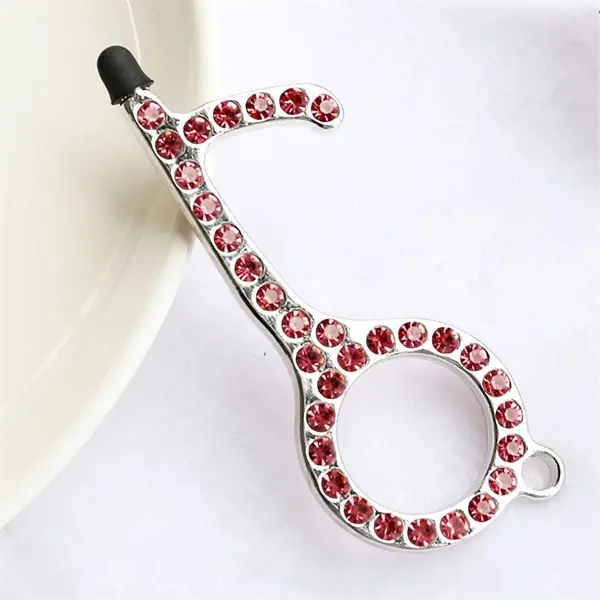 Diamond EDC Door Opener Non-Contact Key Chain Pendant