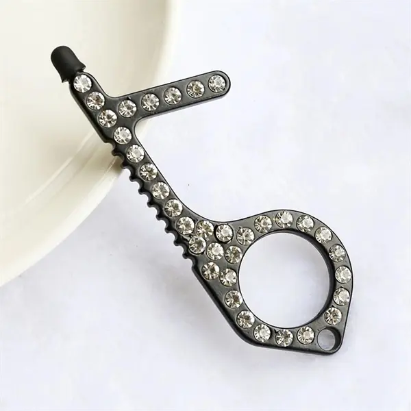 Diamond EDC Door Opener Non-Contact Key Chain Pendant