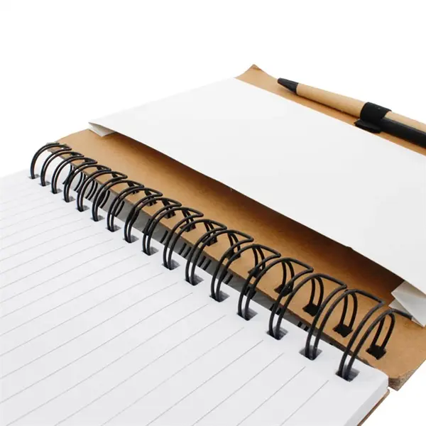 Recycled Note Book with Sticky Flags & Pen