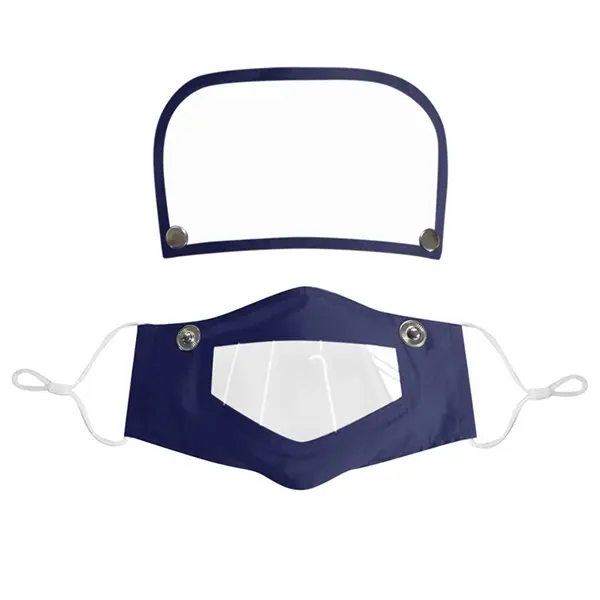 Detachable Visible Face Mask With Eye Shield Clear Window