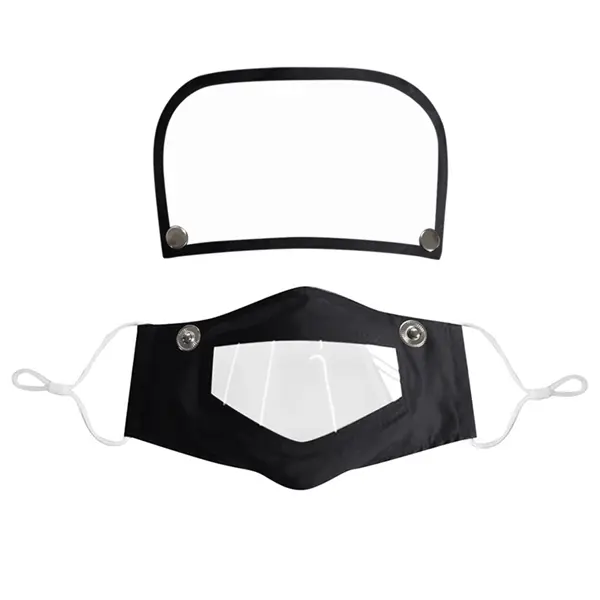 Detachable Visible Face Mask With Eye Shield Clear Window