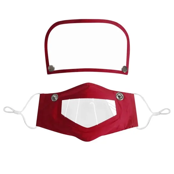 Detachable Visible Face Mask With Eye Shield Clear Window
