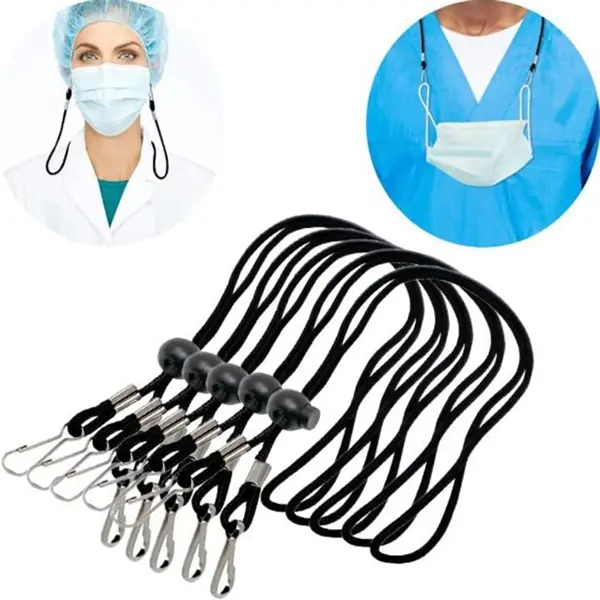 Adjustable Mask Neck Cord Strap Clip
