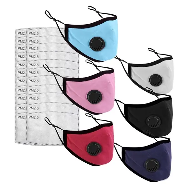 Kids Cotton Face Masks With Breathing Valve