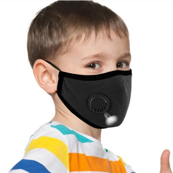 Kids Cotton Face Masks With Breathing Valve