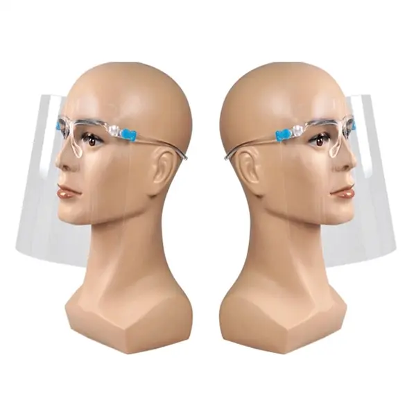 Face Shield with Glass Frame Eye Visor