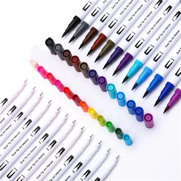 24 colors double head watercolor pens Markers Paint Pens