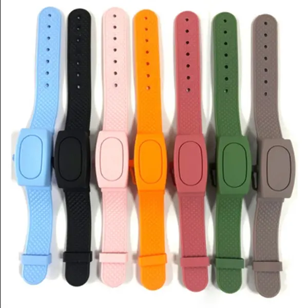 Silicone Refillable Wristband Hand Dispenser Empty