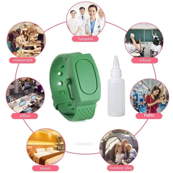Silicone Refillable Wristband Hand Dispenser Empty