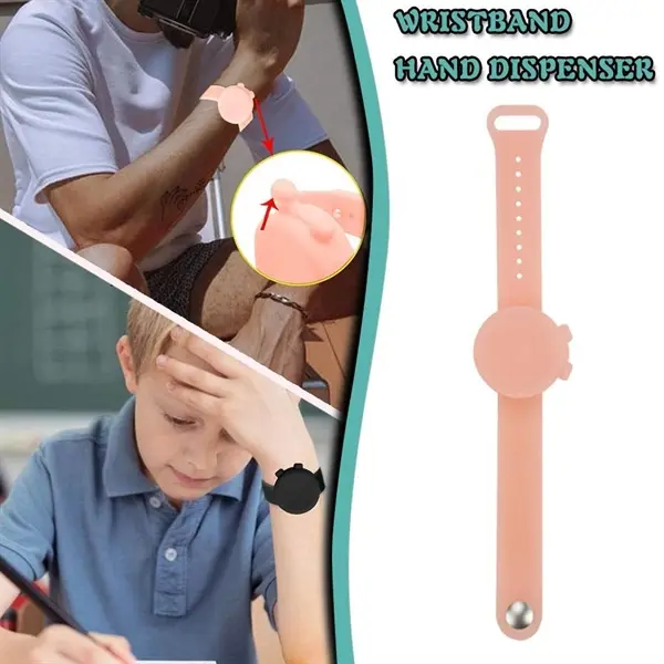 Wristband Hand Sanitizer Dispenser Silicone Refillable