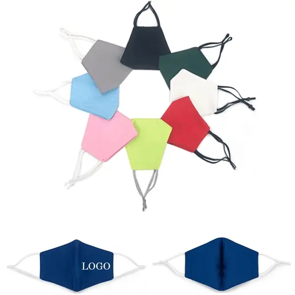 Adjustable Earloop Cotton Poplin Face Masks
