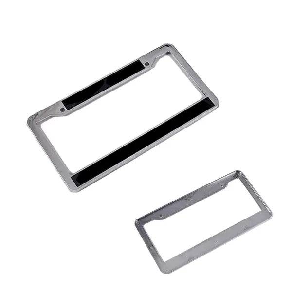 Plastic Chrome License Plate Frame