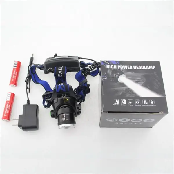 Rechargeable Headlamp with Battery & Charger