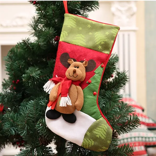 Christmas sock shape gift bags