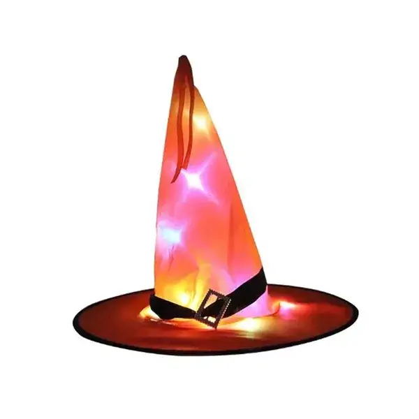 Halloween Witch Hat With Led Lights