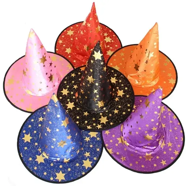 Halloween Witch Hat Star Magic Cap