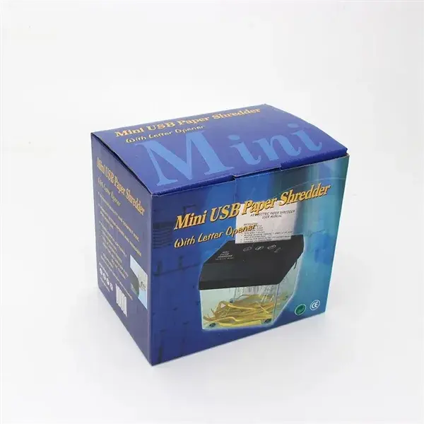 Mini Desktop Auto Paper Shredder Letter Opener