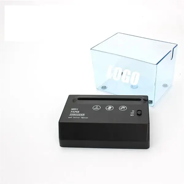 Mini Desktop Auto Paper Shredder Letter Opener